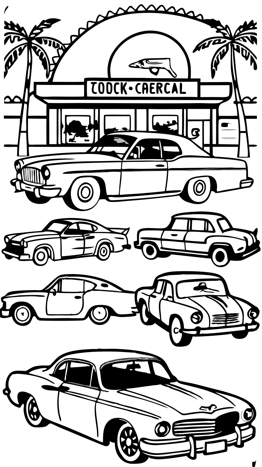 classic cars coloring pages